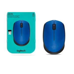Mouse Logitech M170 inalámbrico azul con receptor USB – Netpower IT