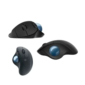 Mouse Logitech M575 ergonómico con trackball inalámbrico USB – Negro – Netpowr IT