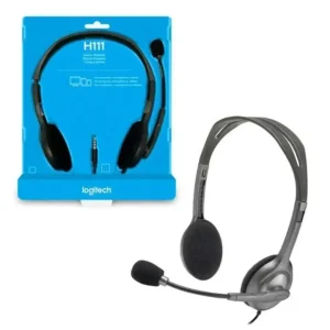 Diadema Logitech H111 con micrófono y conector 3.5mm estéreo – Netpower IT
