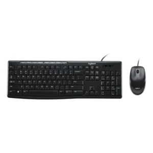 Combo Logitech MK200 teclado y mouse alámbricos USB color negro – Netpower IT